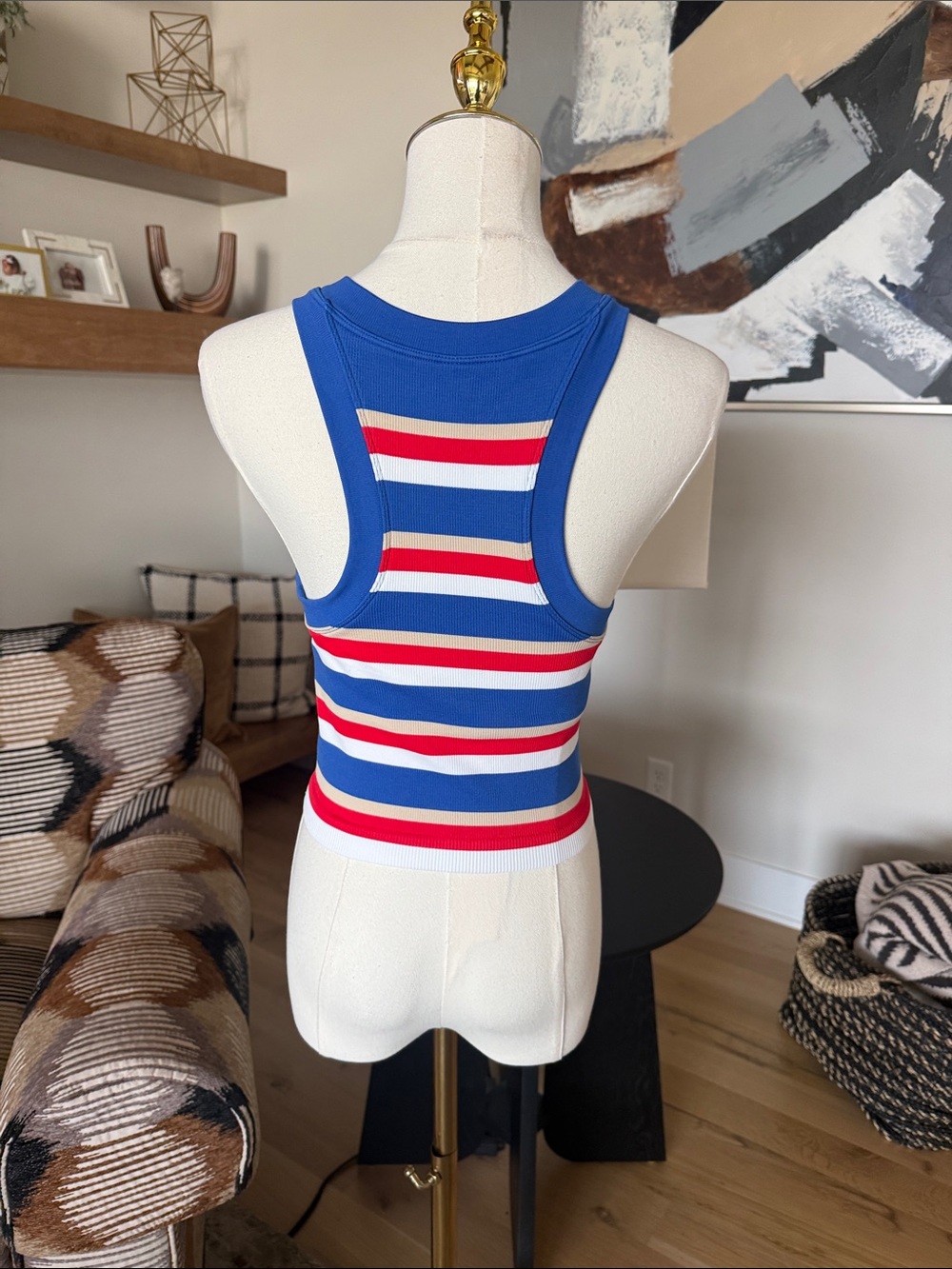 JoyLab Ribbed Seamless Crop Tank - Picture 5 of 8